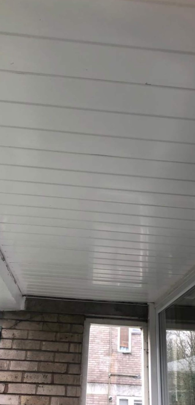 Porch ceiling cladding — Crewe